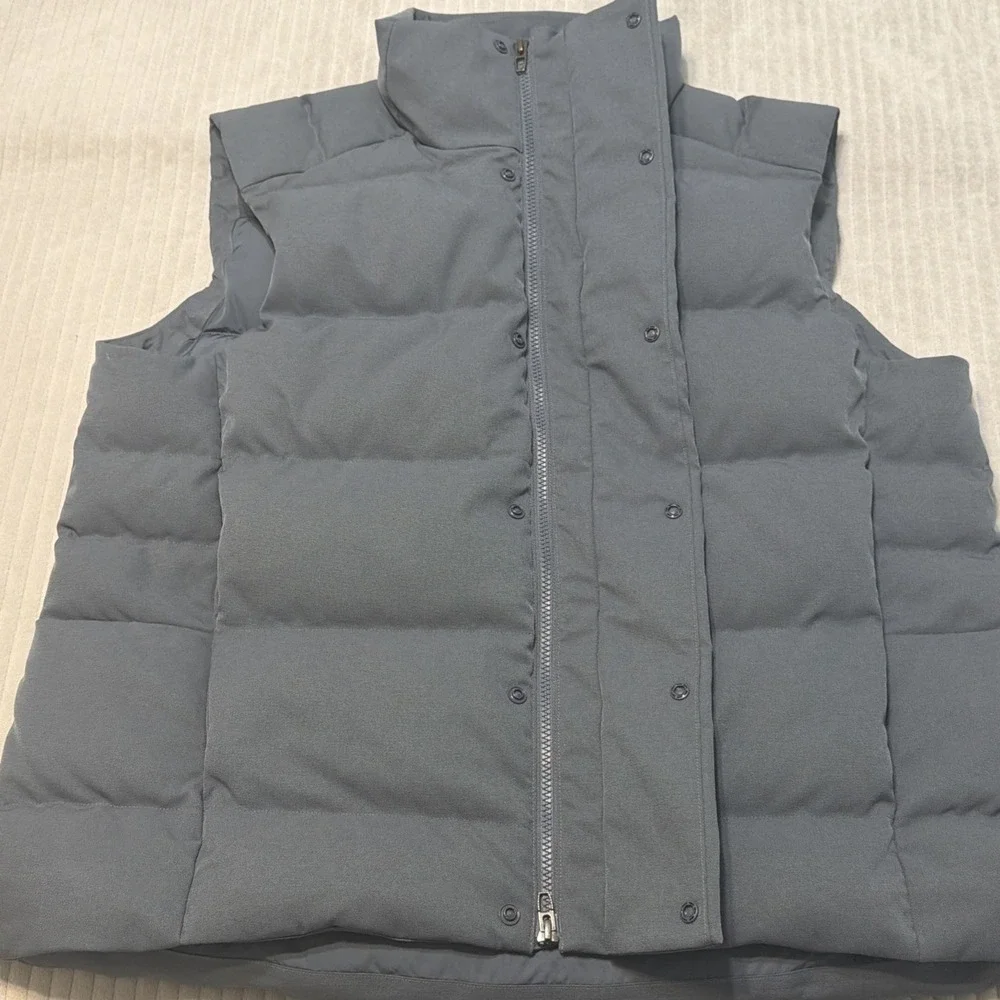 Lululemon Men's Wunder Puff 600-Down-Fill Vest Goose Down Gray Blue Large